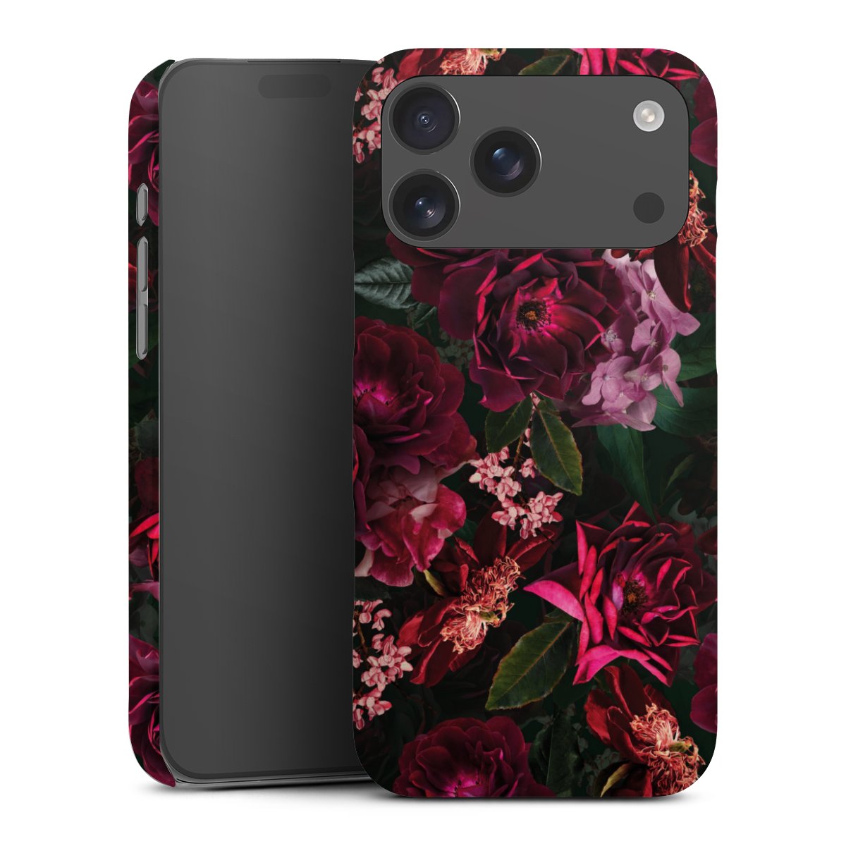 Donkerrode en roze bloemen
