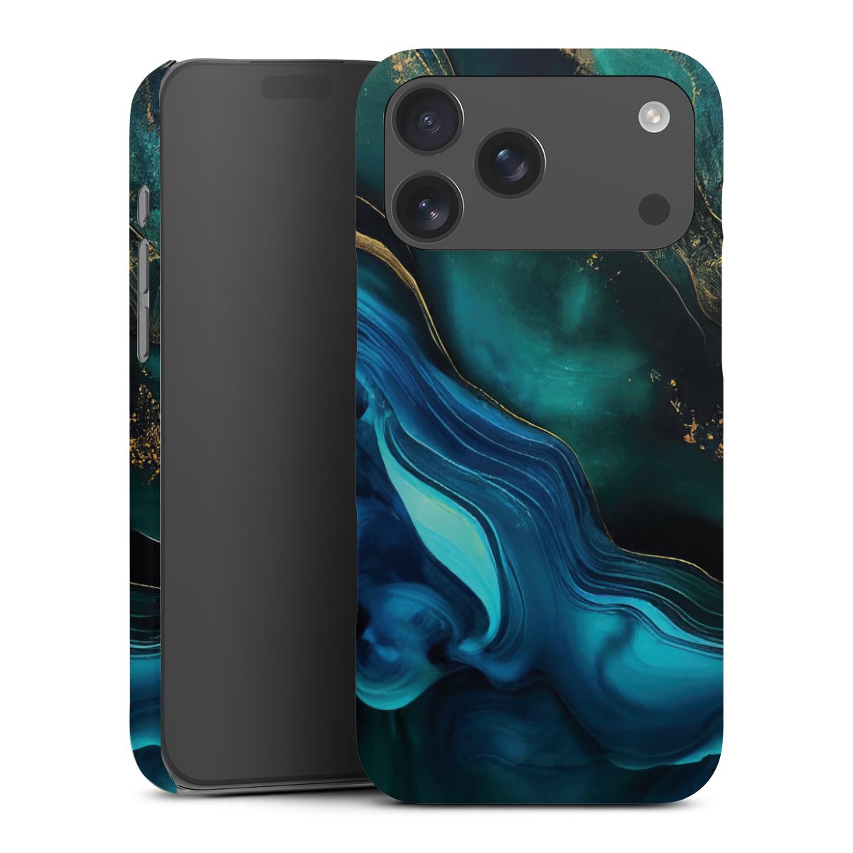 Encre bleue et dorée