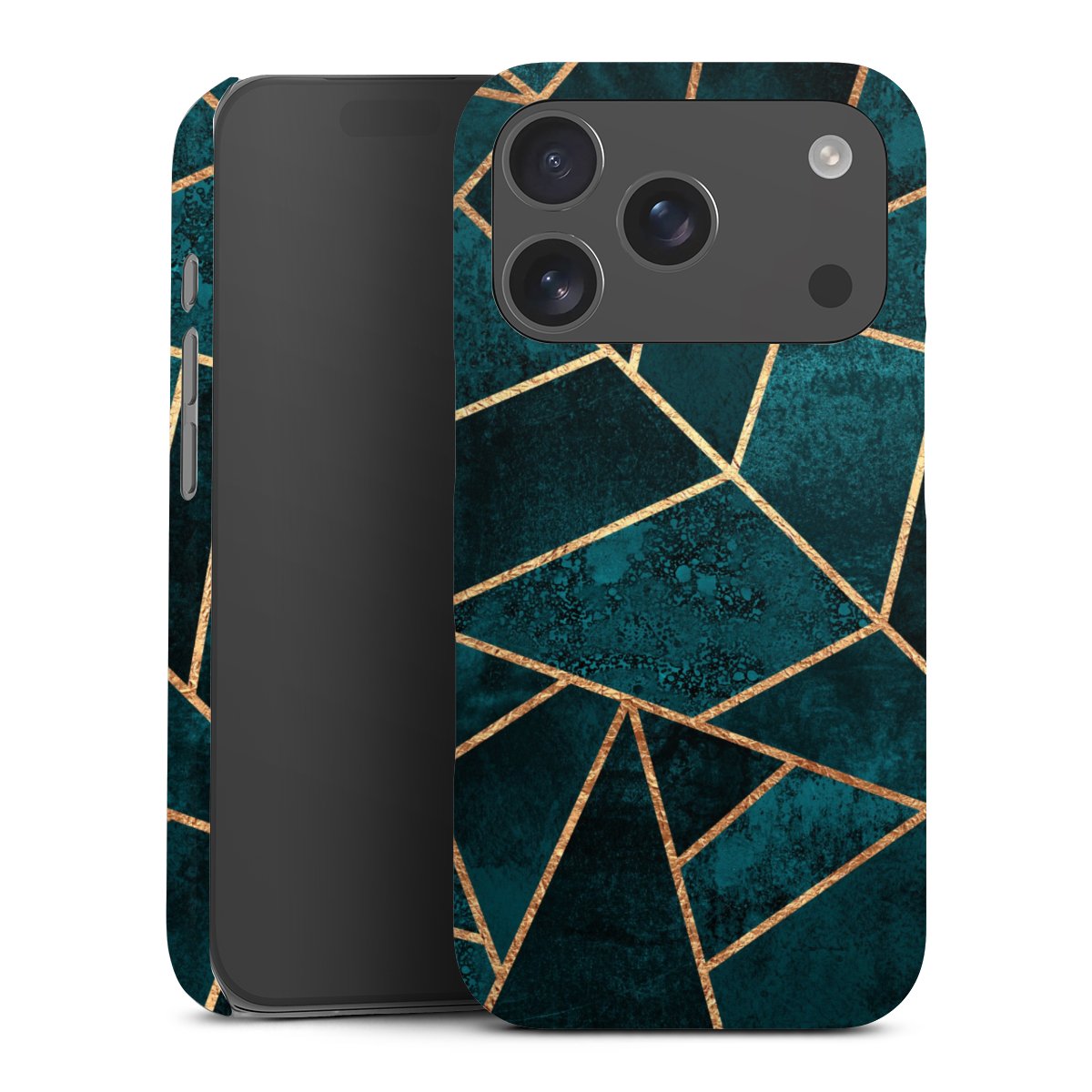 Imprimé or pierre sarcelle profond