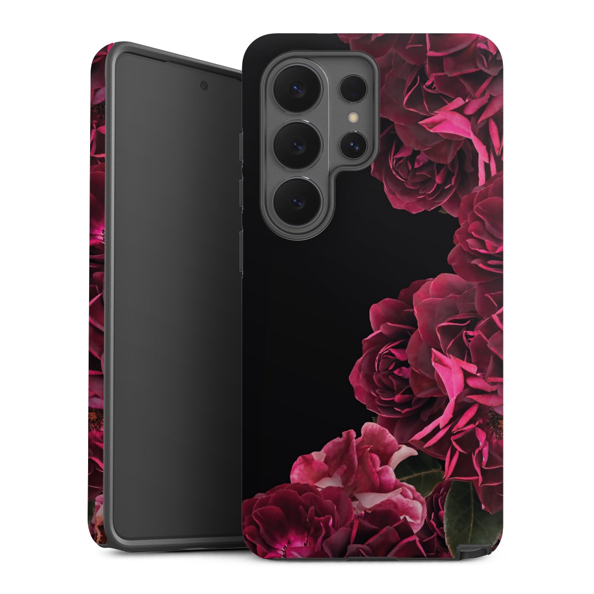 Rose vintage su nero