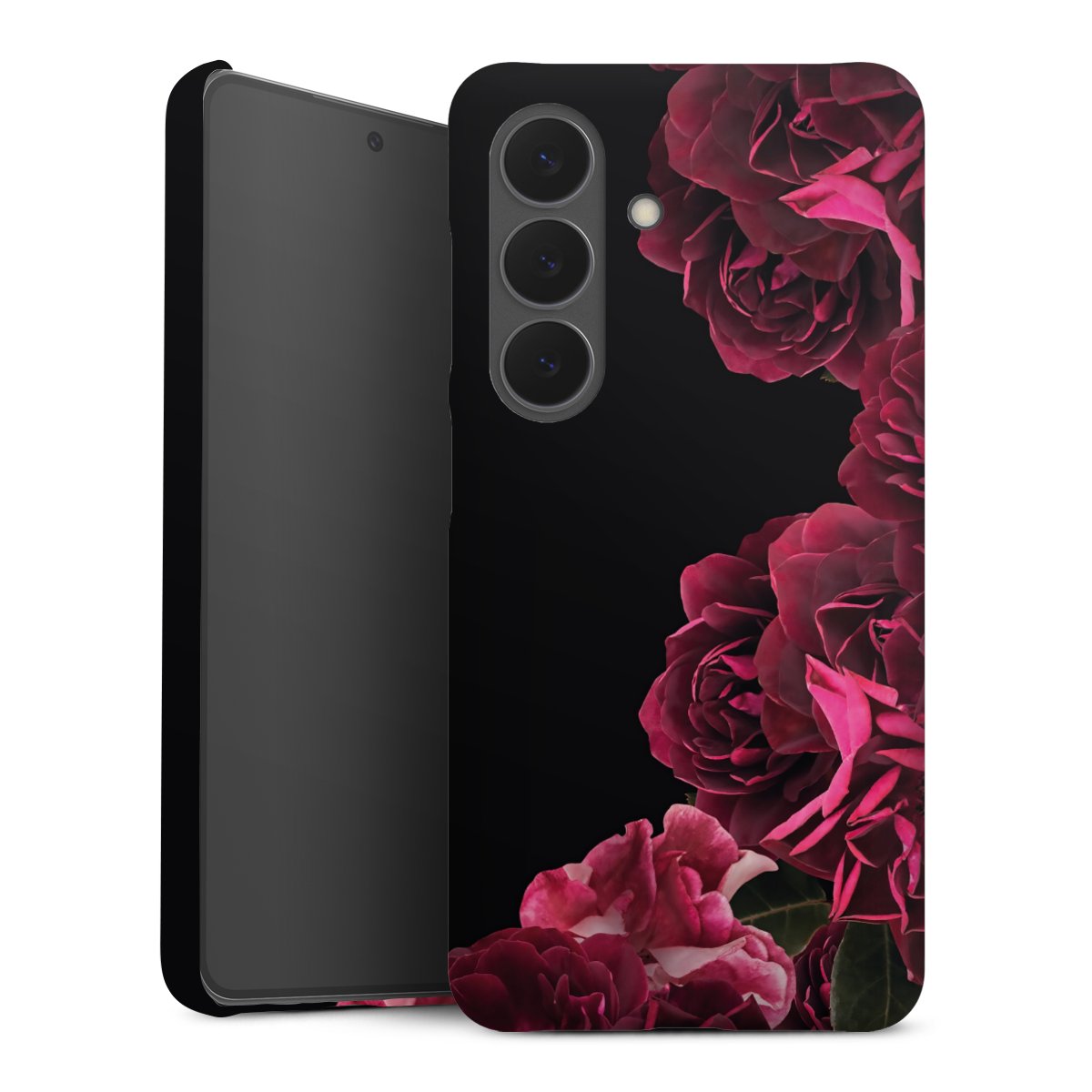 Rose vintage su nero