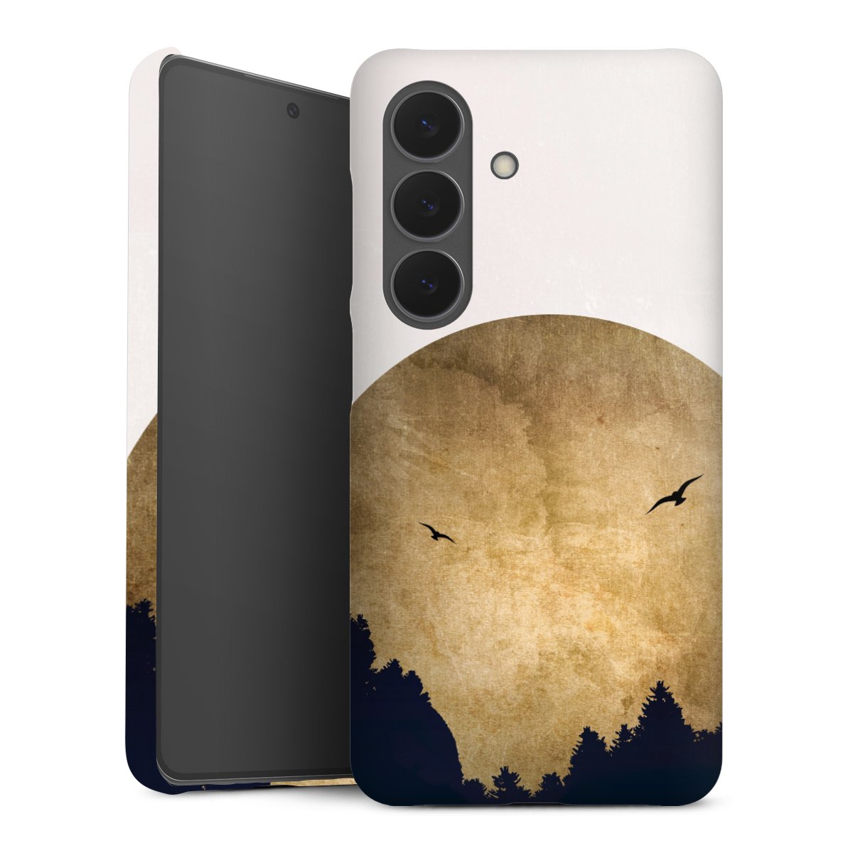 Twee vogels en de maan