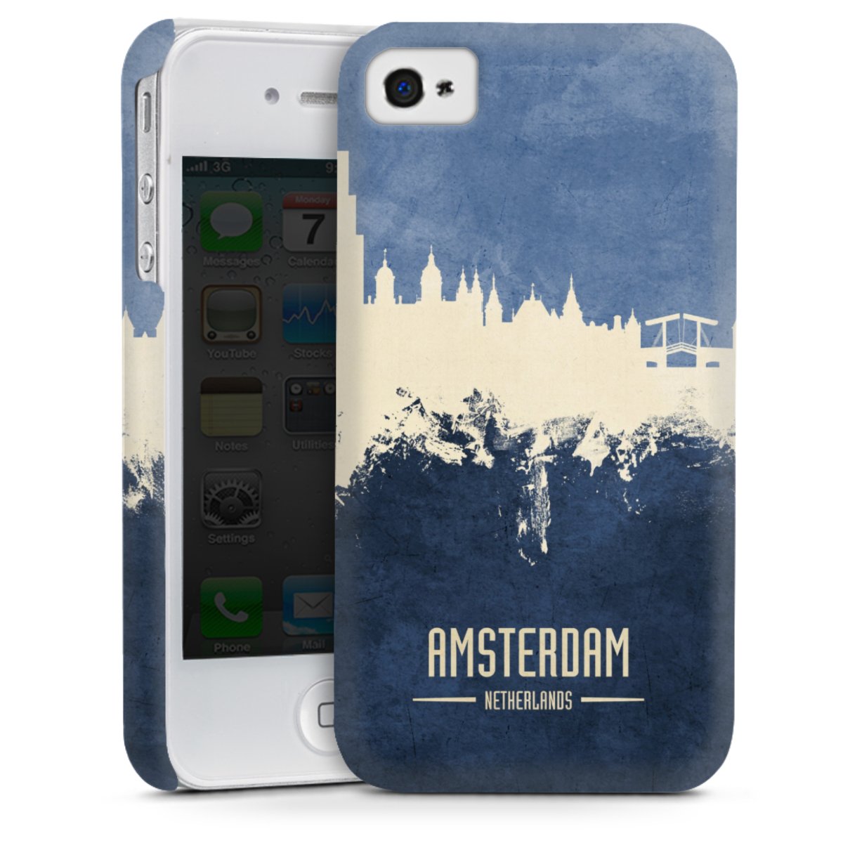 Amsterdam Skyline blauw