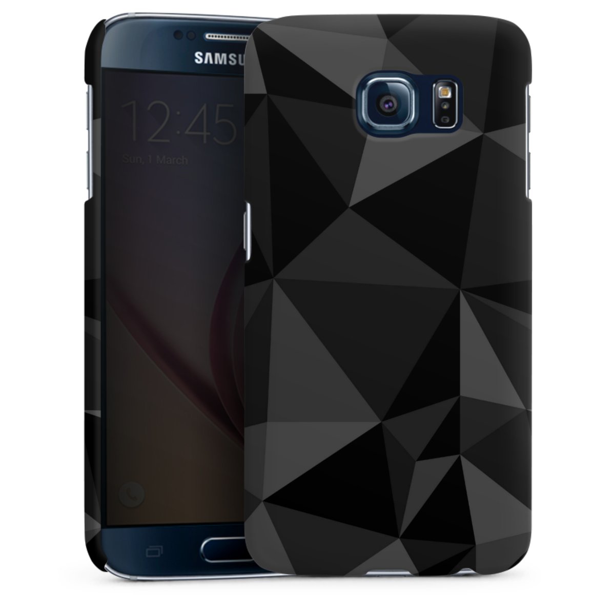 Motif Polygone Noir