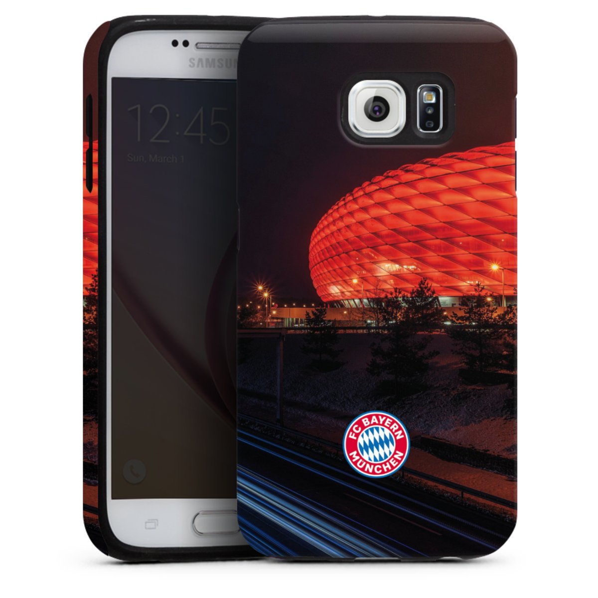 Allianz Arena bei Nacht FCB