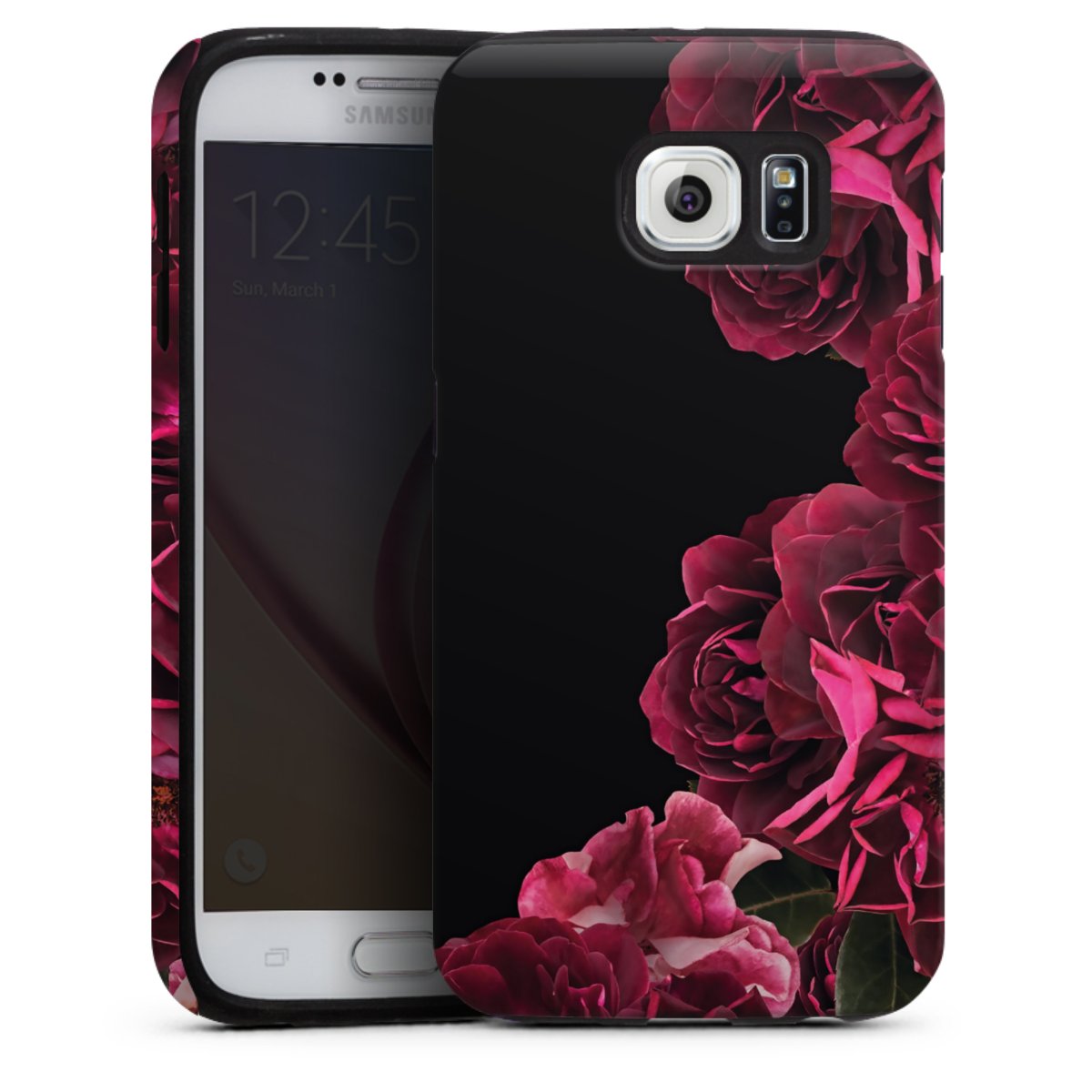 Rose vintage su nero