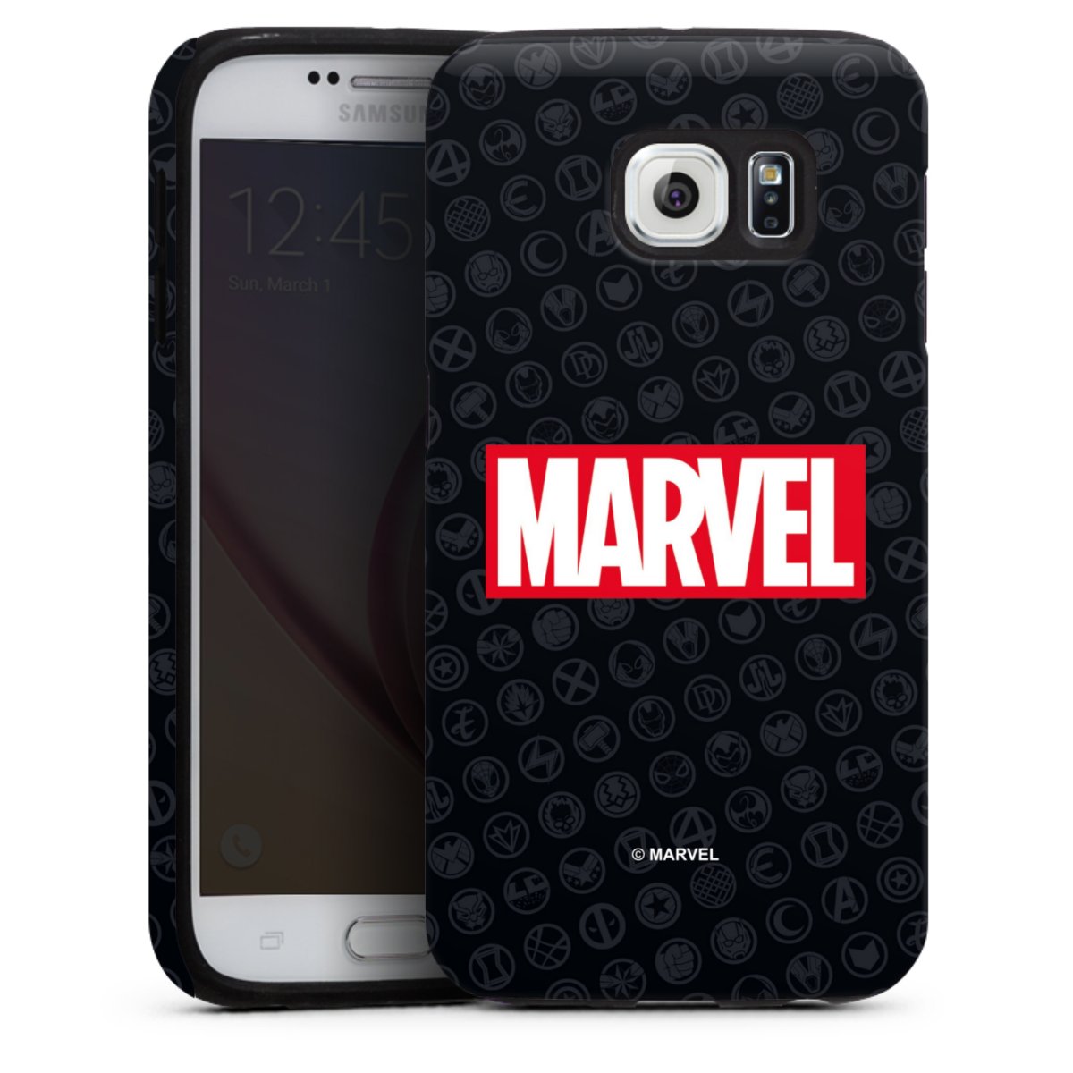 Marvel Logo Black Red 