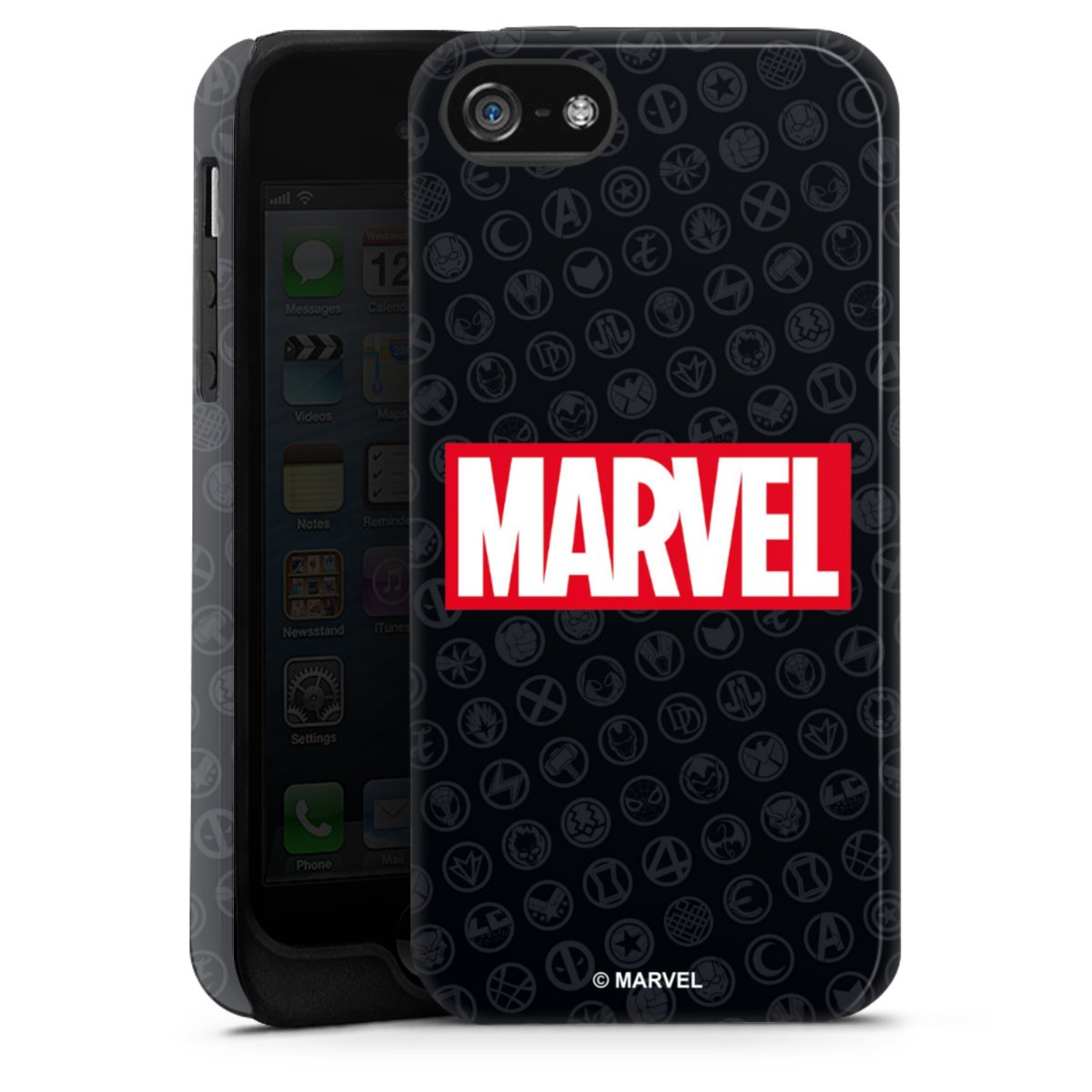 Marvel Logo Black Red 