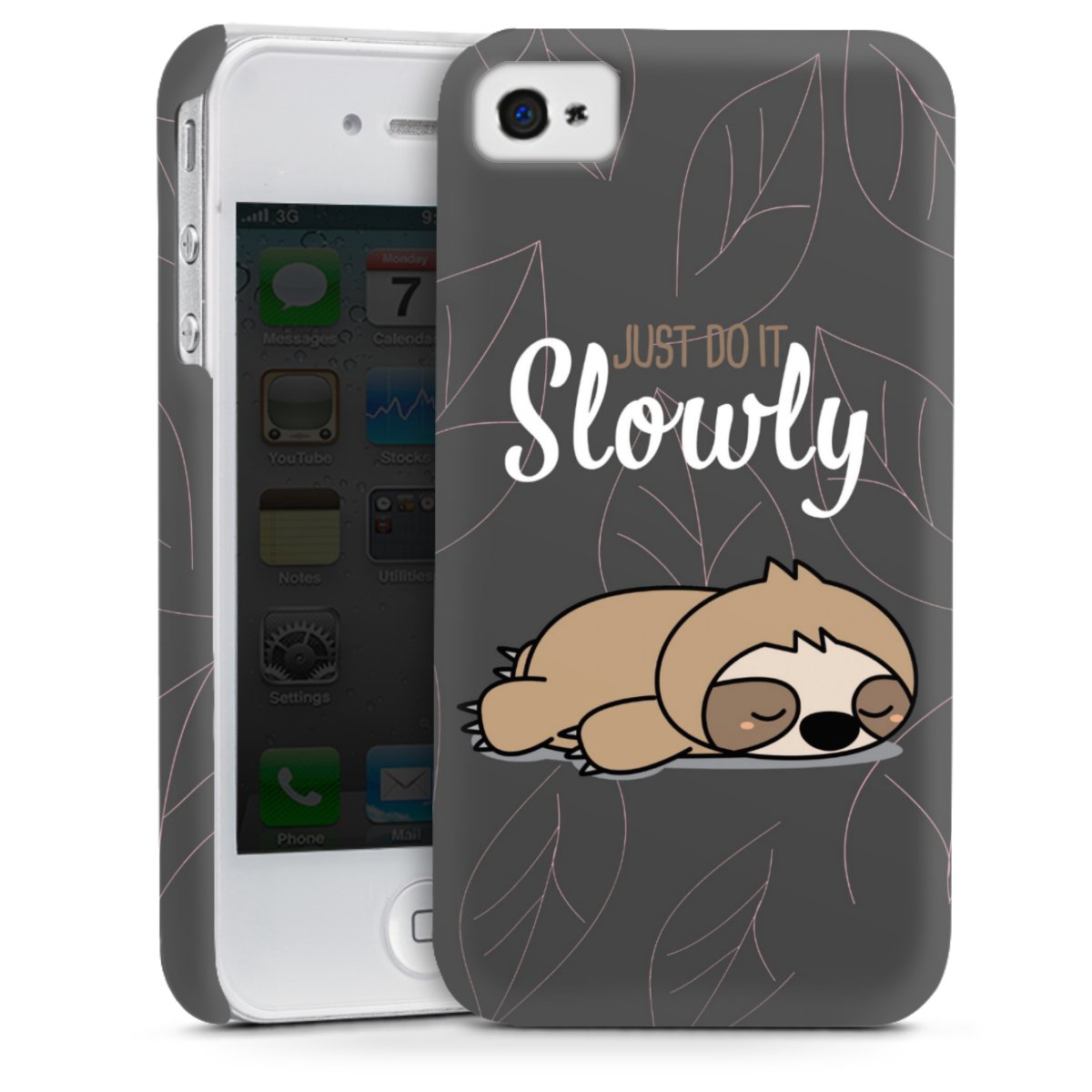 Just Do It Slowly Sloth Grey