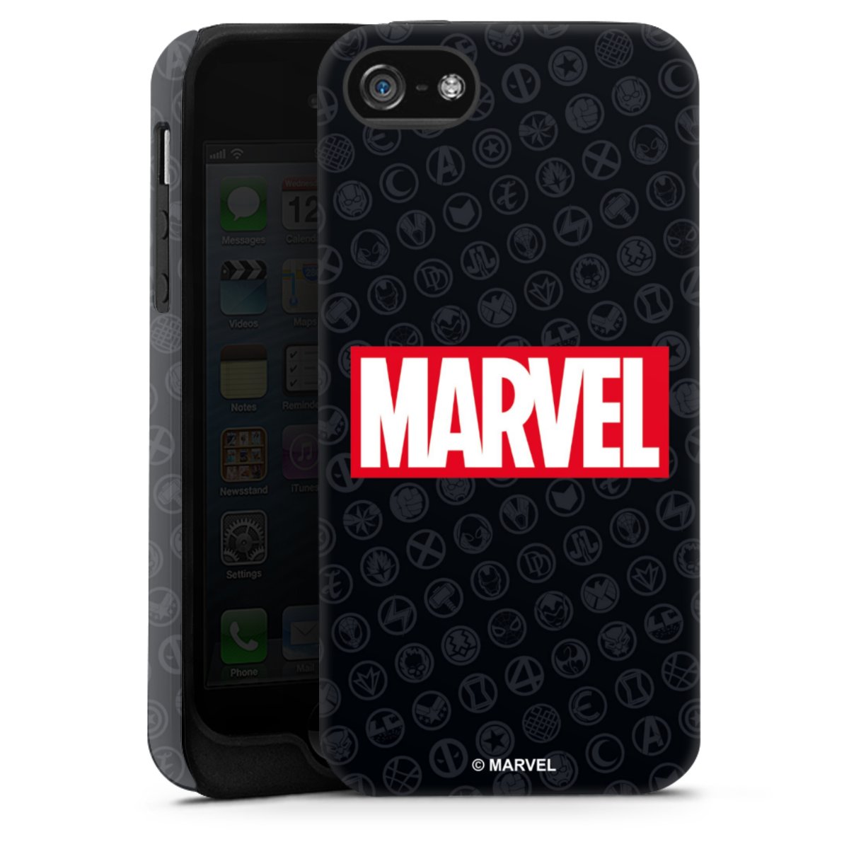 Marvel Logo Black Red 