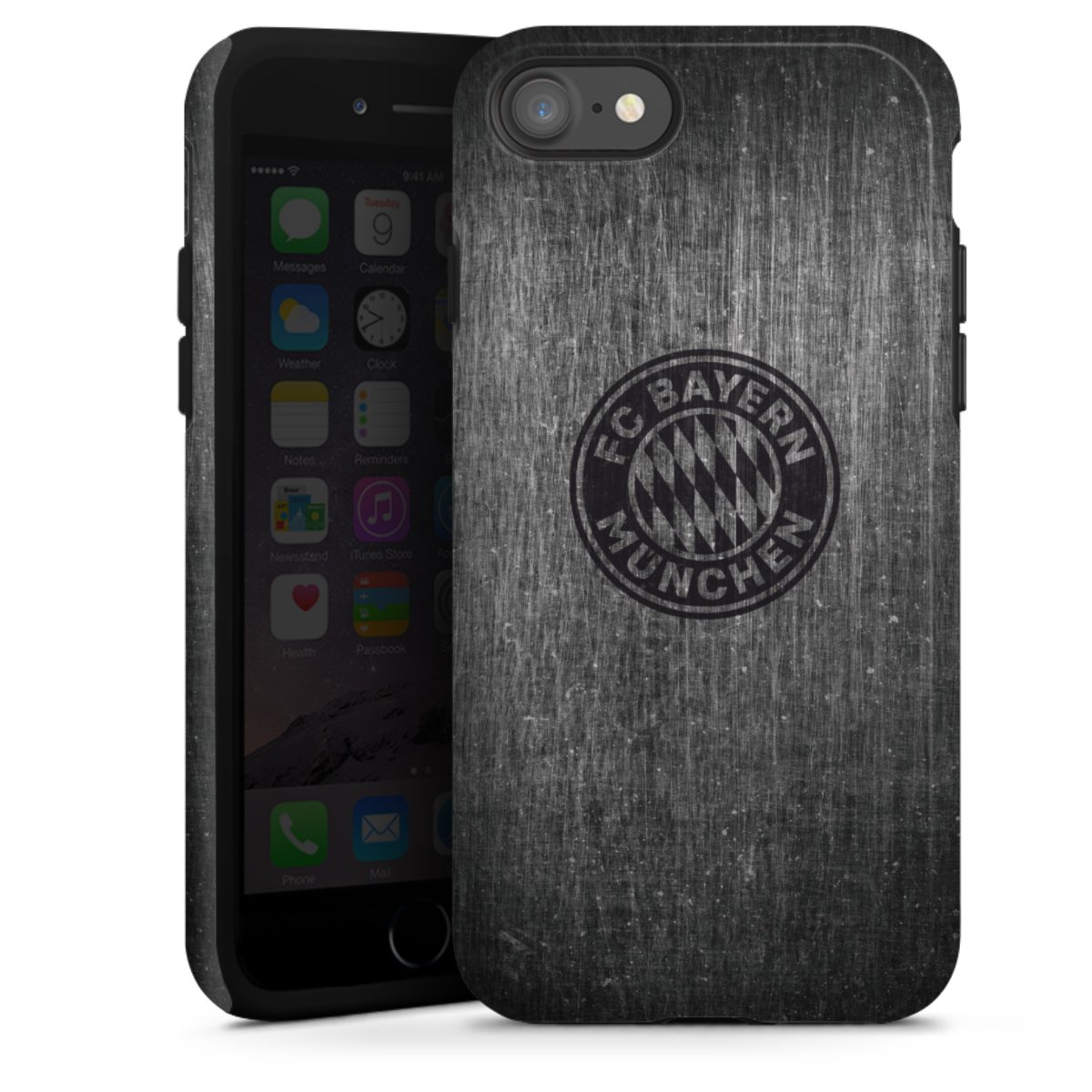 Metalllook FCB Logo einfarbig