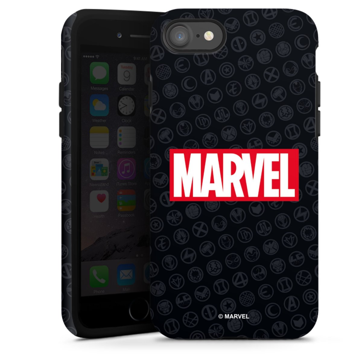 Marvel Logo Black Red 