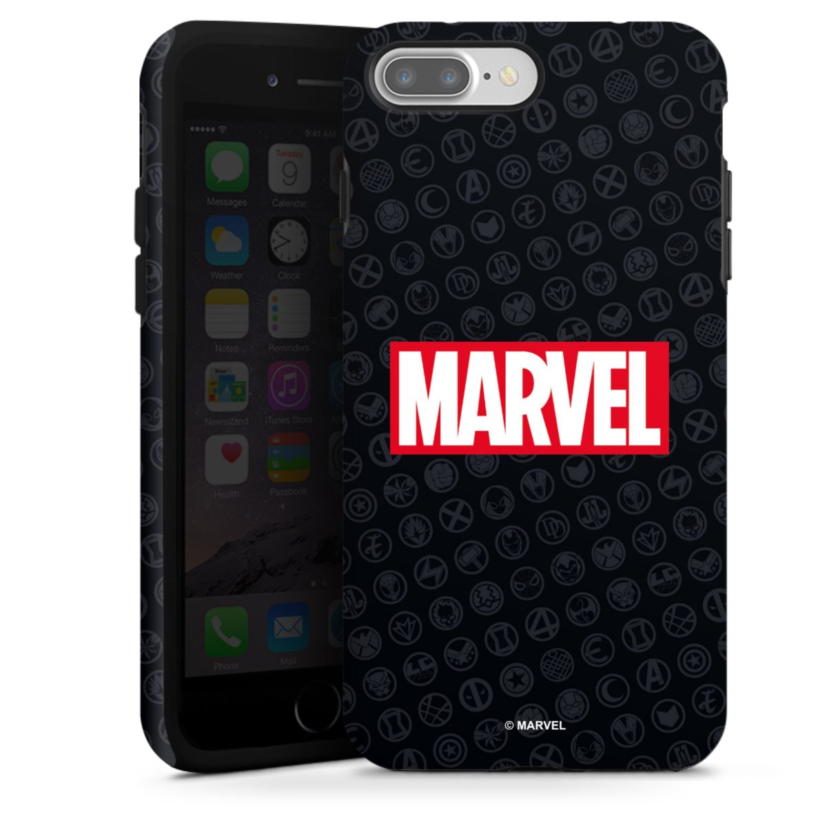 Marvel Logo Black Red 