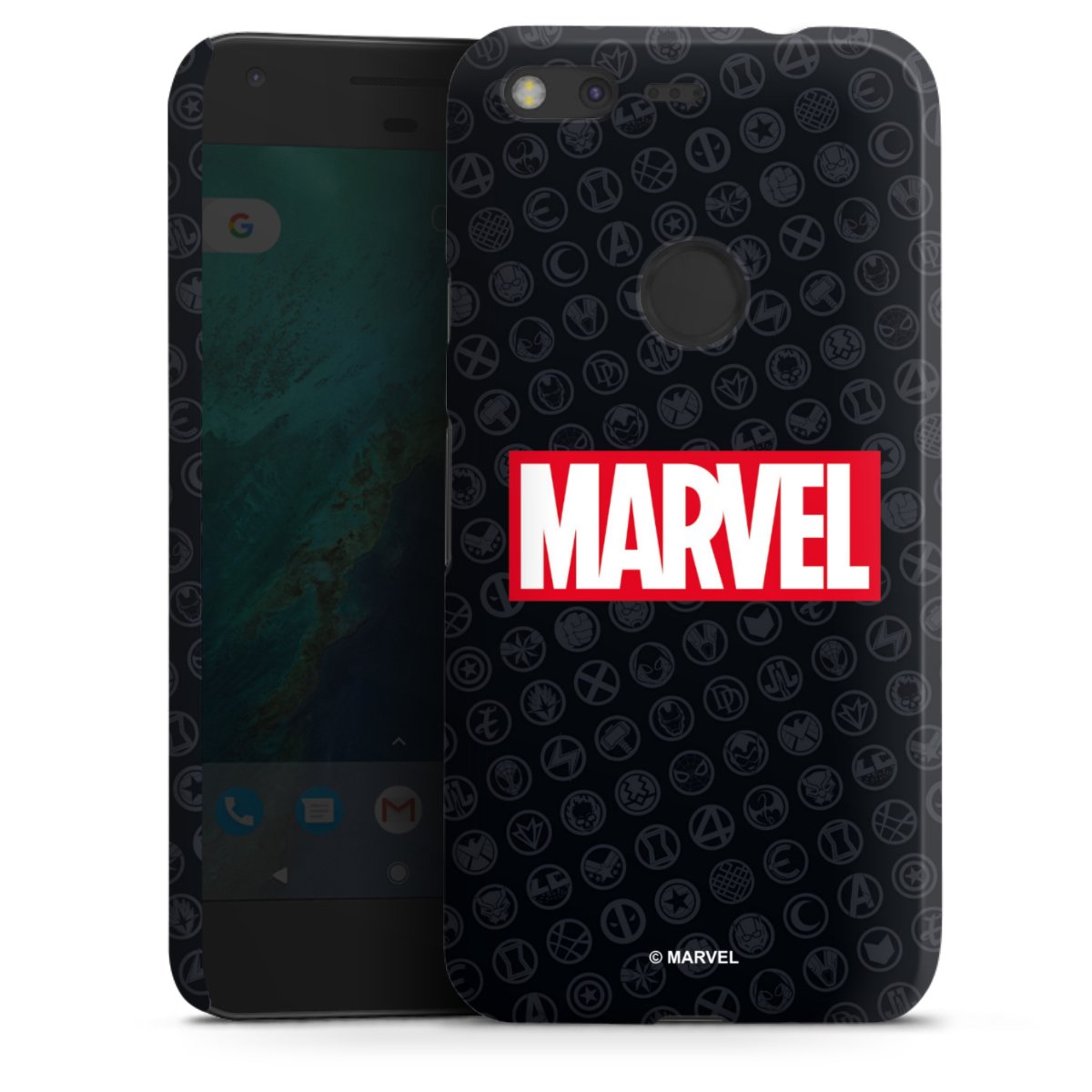 Marvel Logo Black Red 