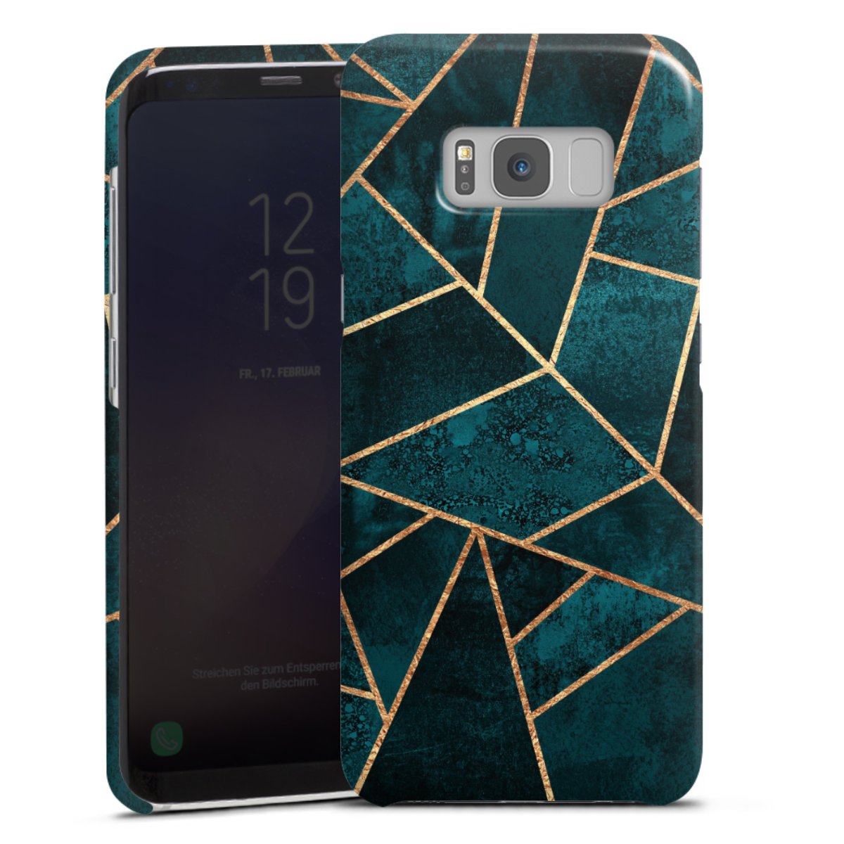 Imprimé or pierre sarcelle profond