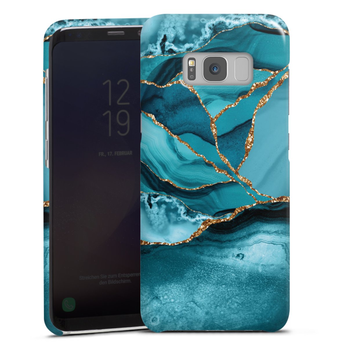 Paesaggio di marmo blu ghiaccio