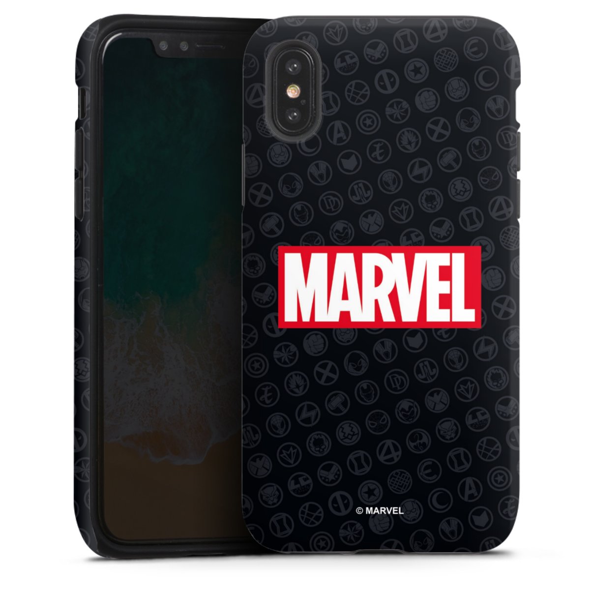 Marvel Logo Black Red 