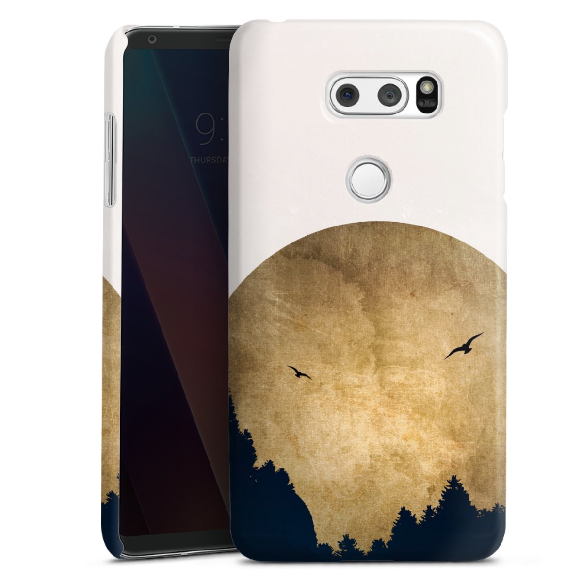 Twee vogels en de maan