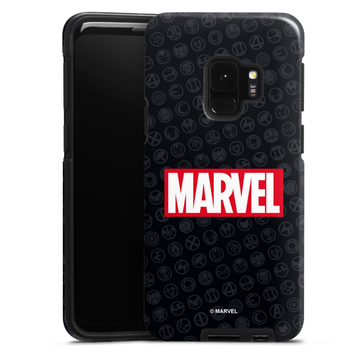 Marvel Logo Black Red 