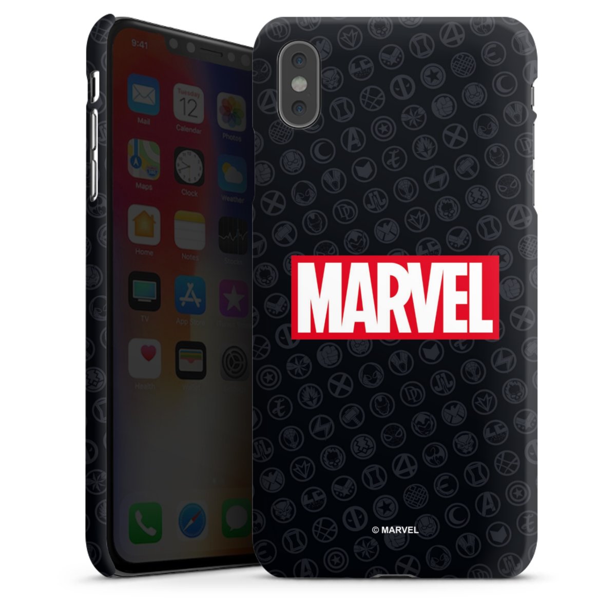 Marvel Logo Black Red 