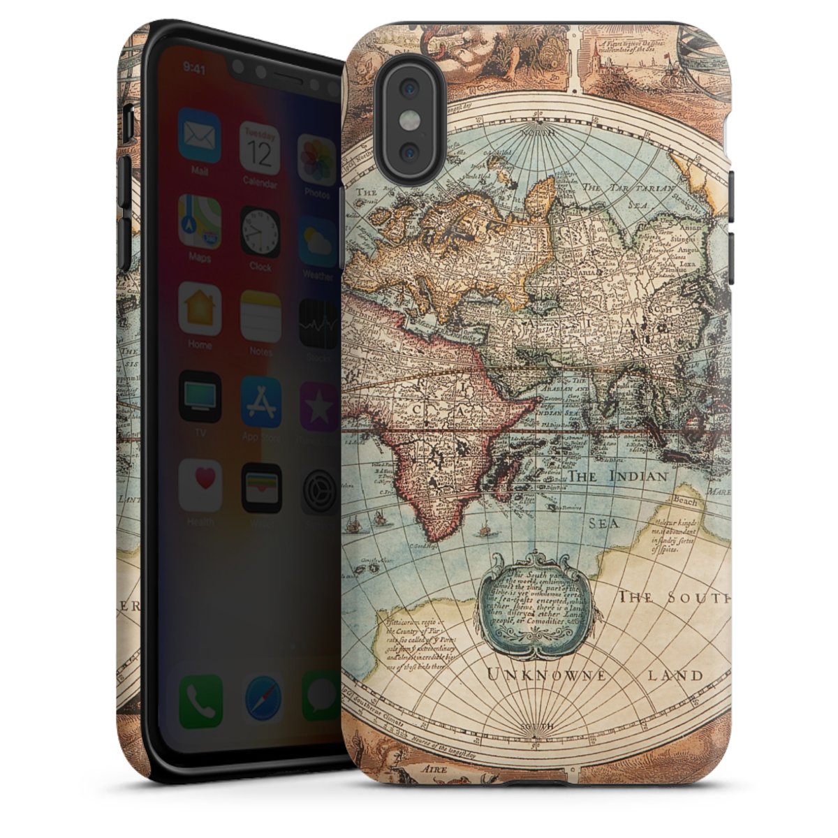 Mappa del mondo vintage