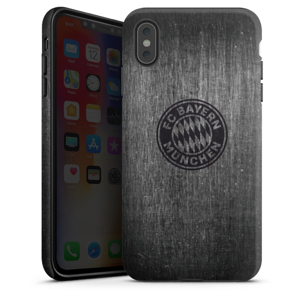 Metalllook FCB Logo einfarbig