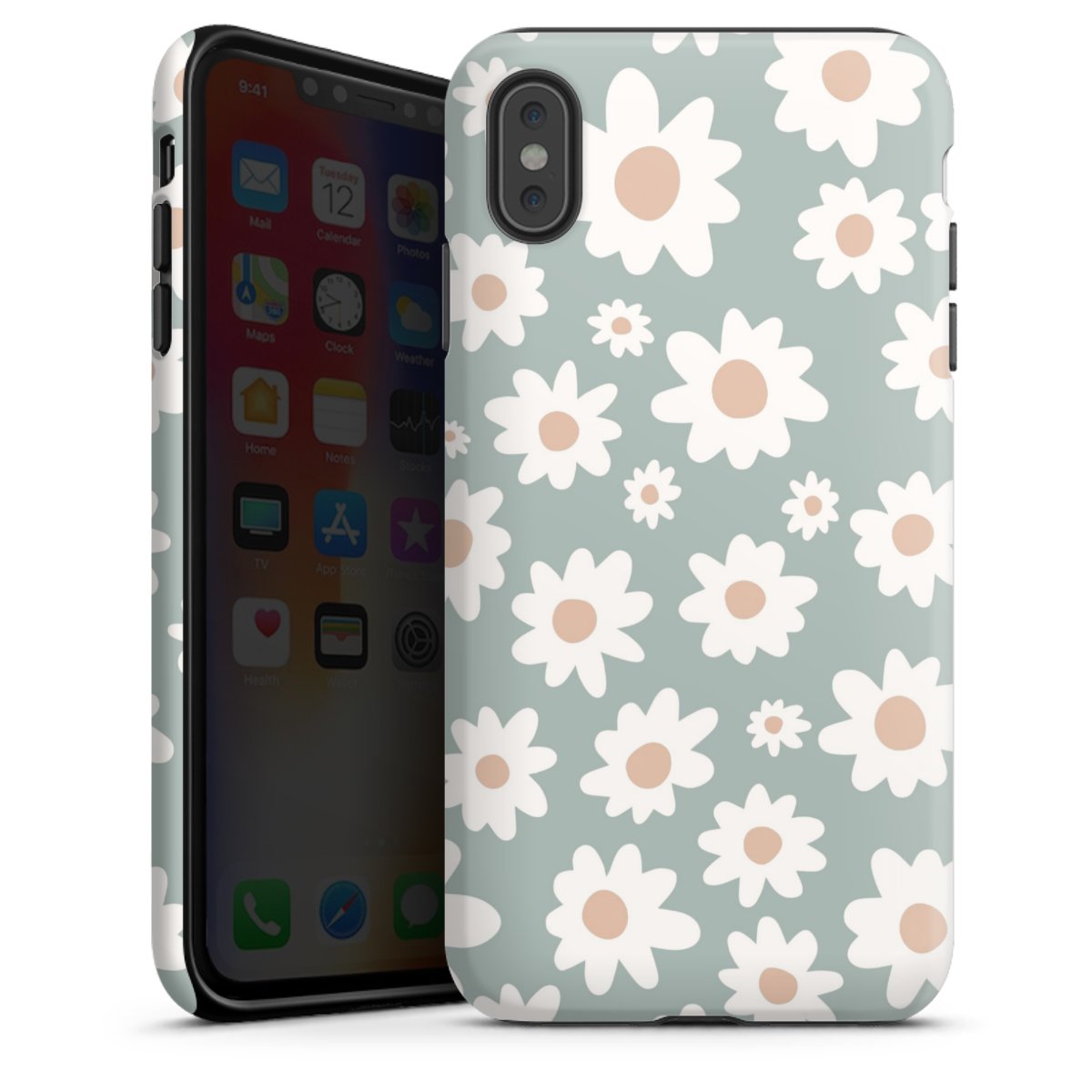 Gänseblümchen Muster grün