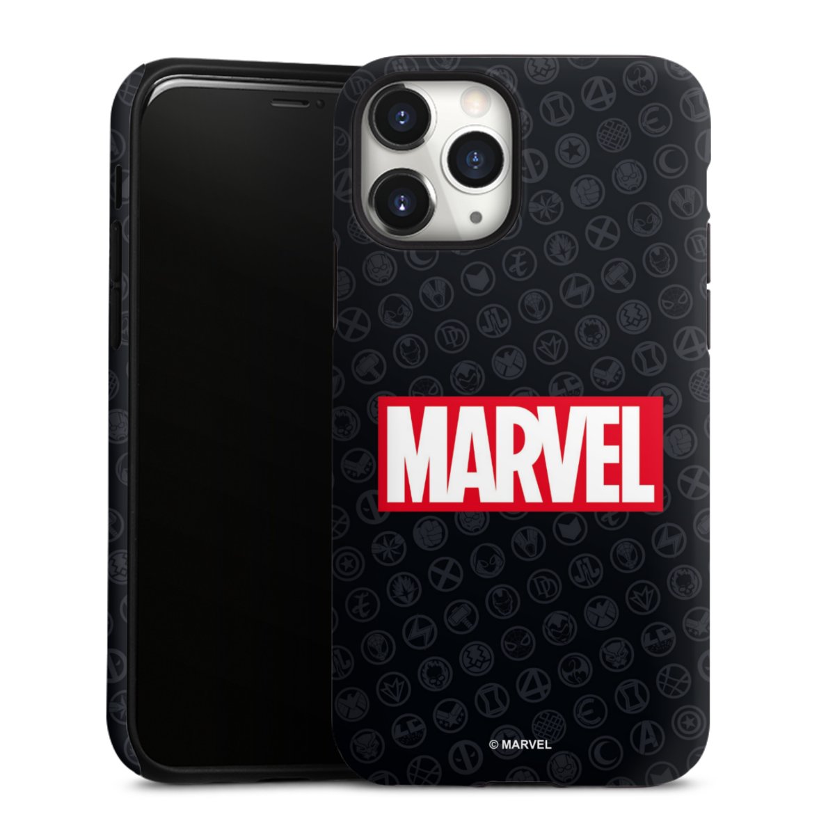 Marvel Logo Black Red 