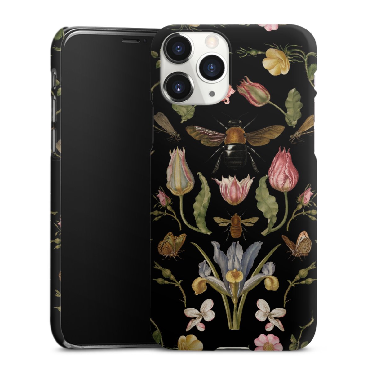 Wildblumen und Biene Schwarz