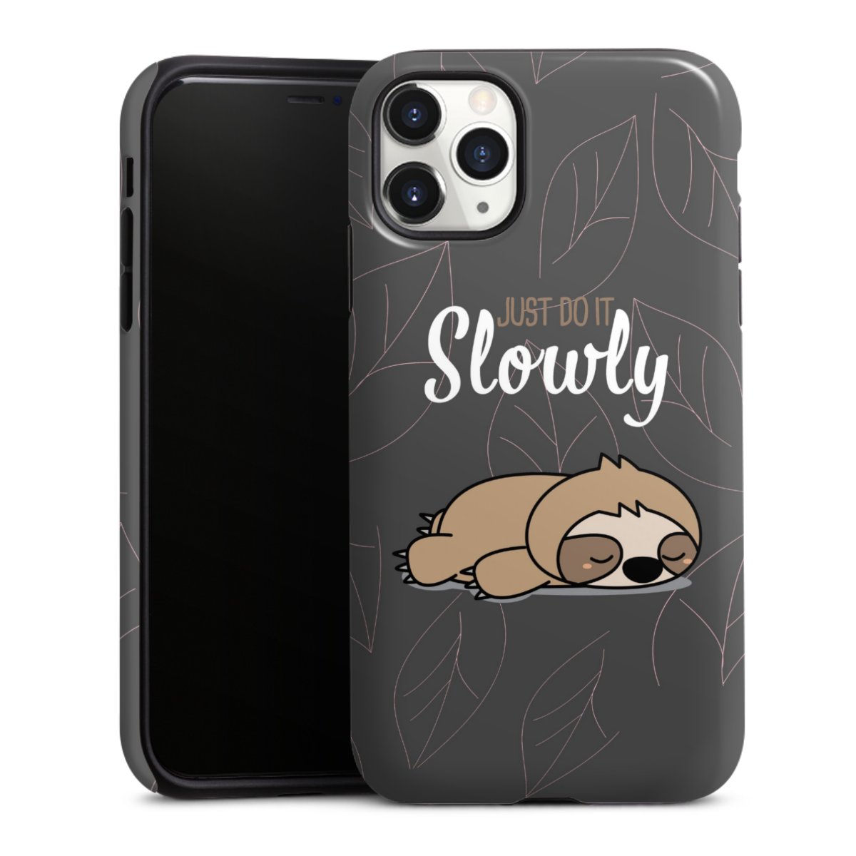 Just Do It Slowly Sloth Grey