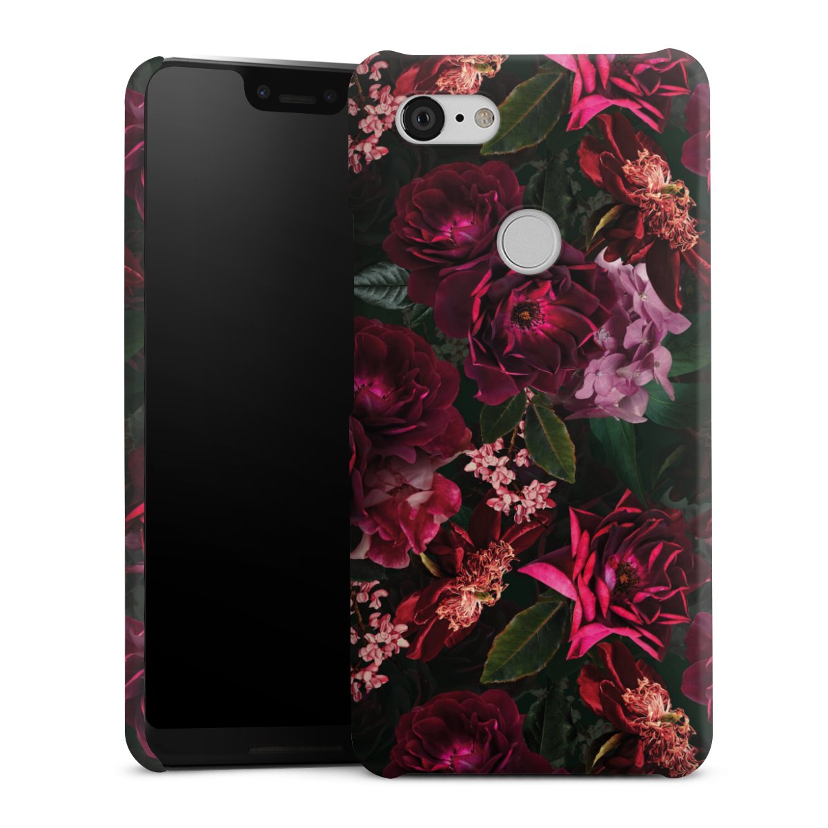 Donkerrode en roze bloemen