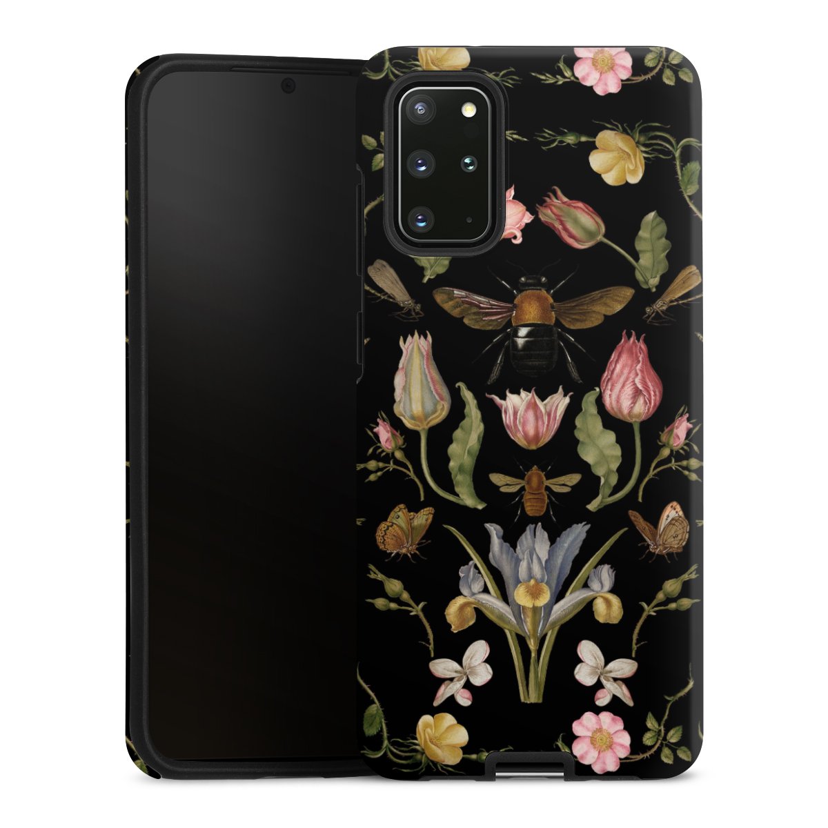 Fiori di campo e api nere