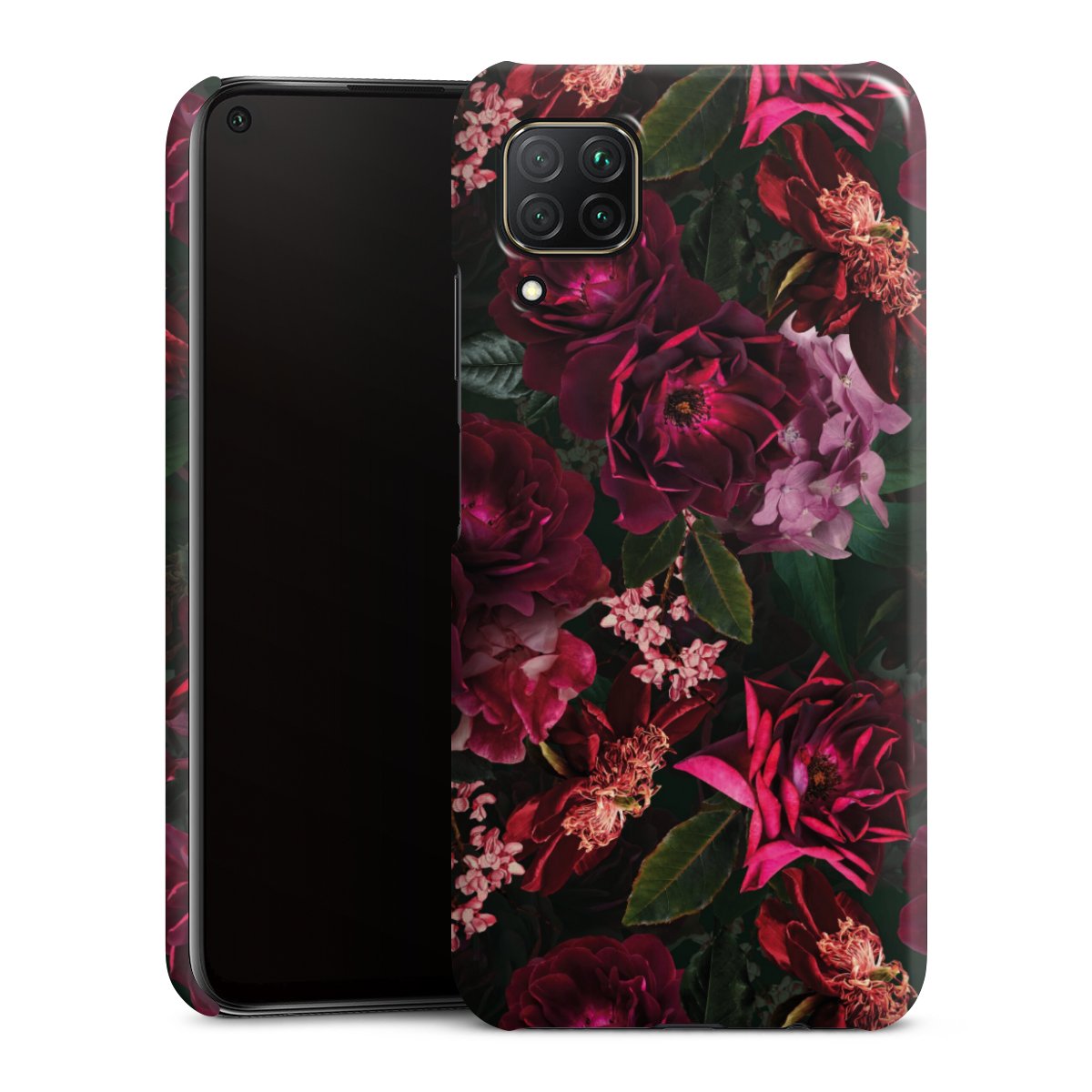 Donkerrode en roze bloemen