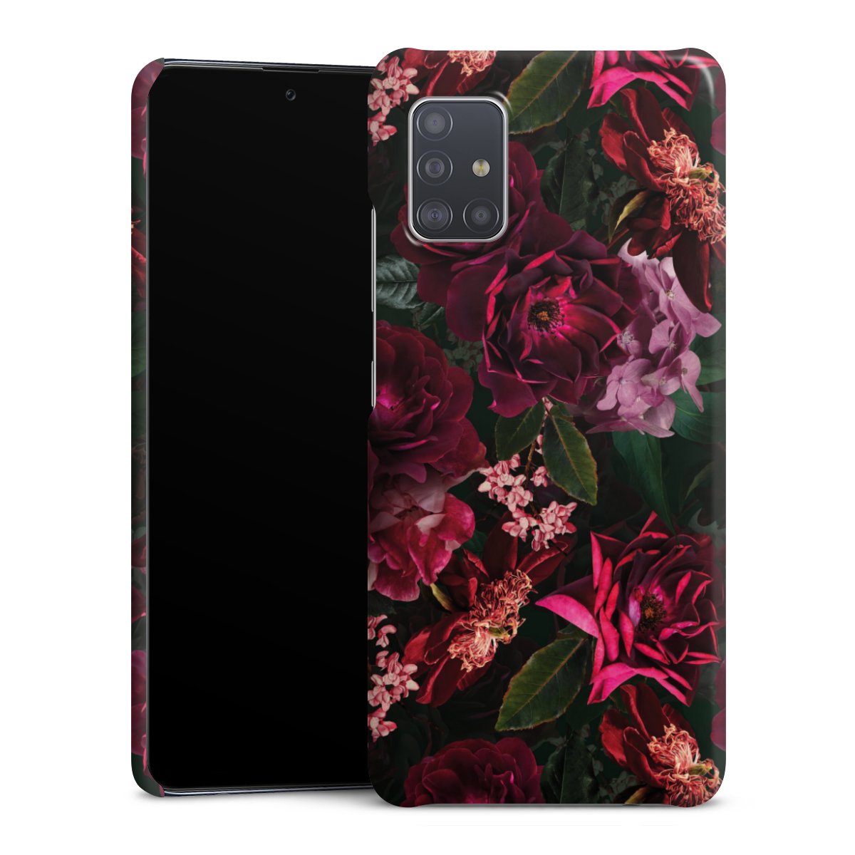 Dunkelrote und rosa Blüten