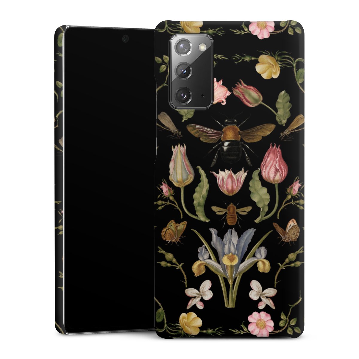 Wildblumen und Biene Schwarz