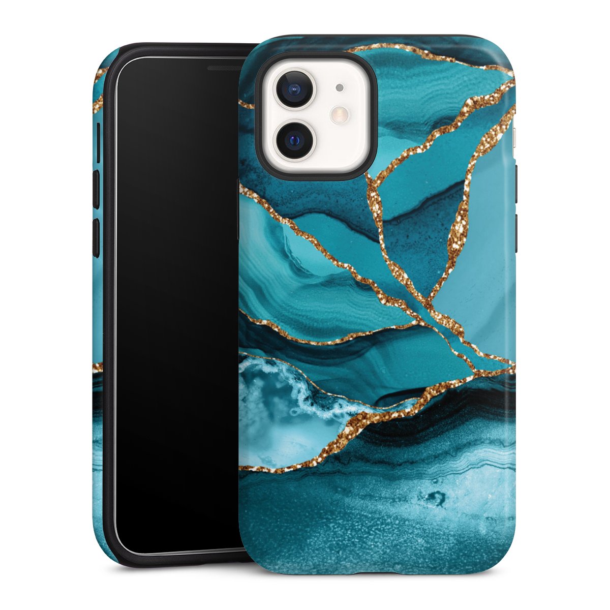 Paesaggio di marmo blu ghiaccio