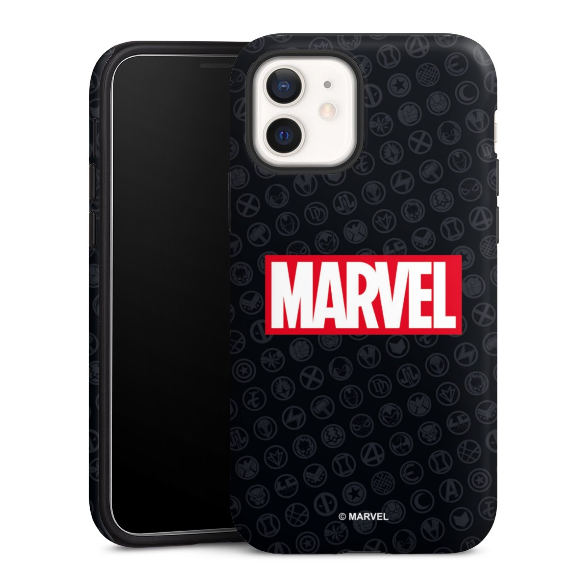 Marvel Logo Black Red 