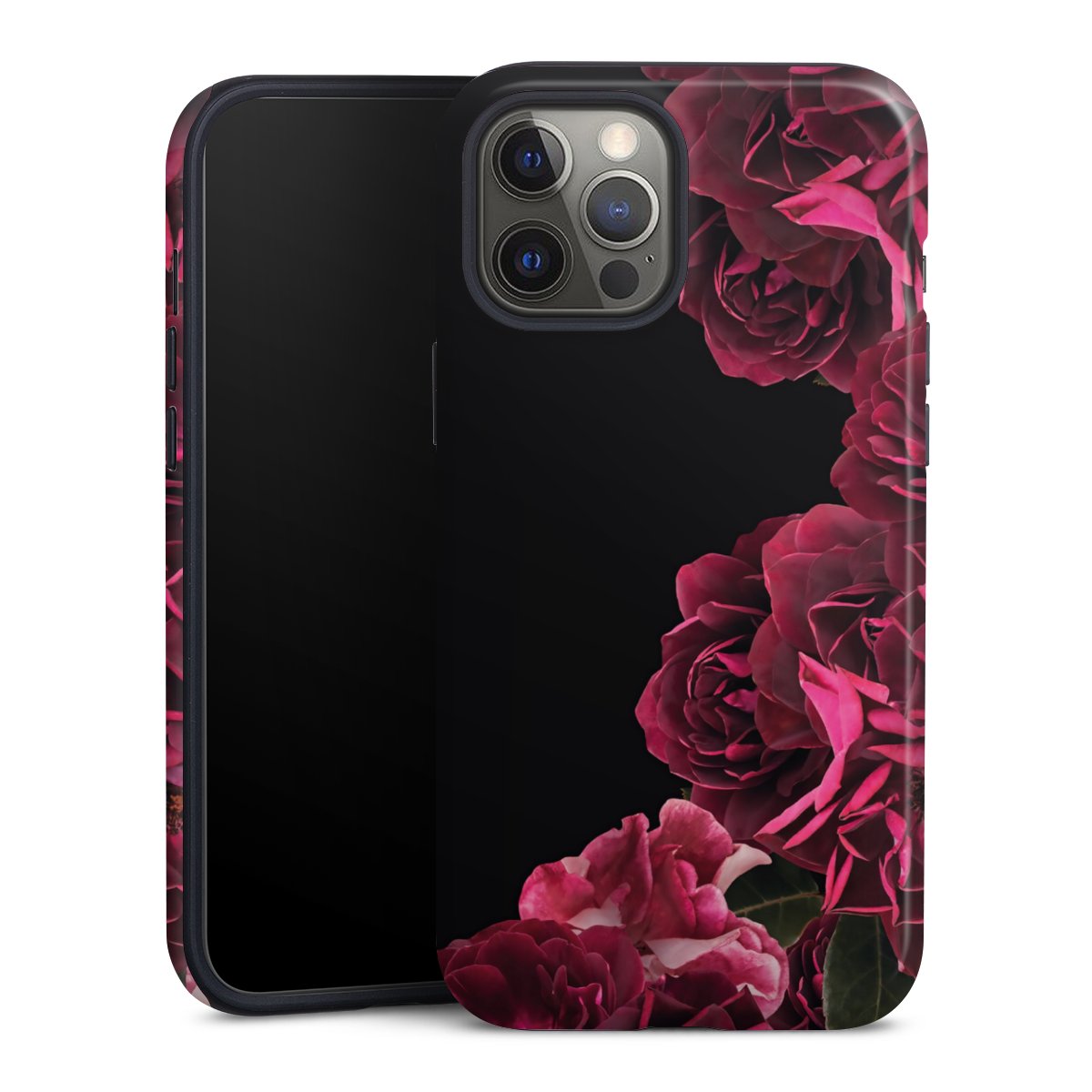 Rose vintage su nero