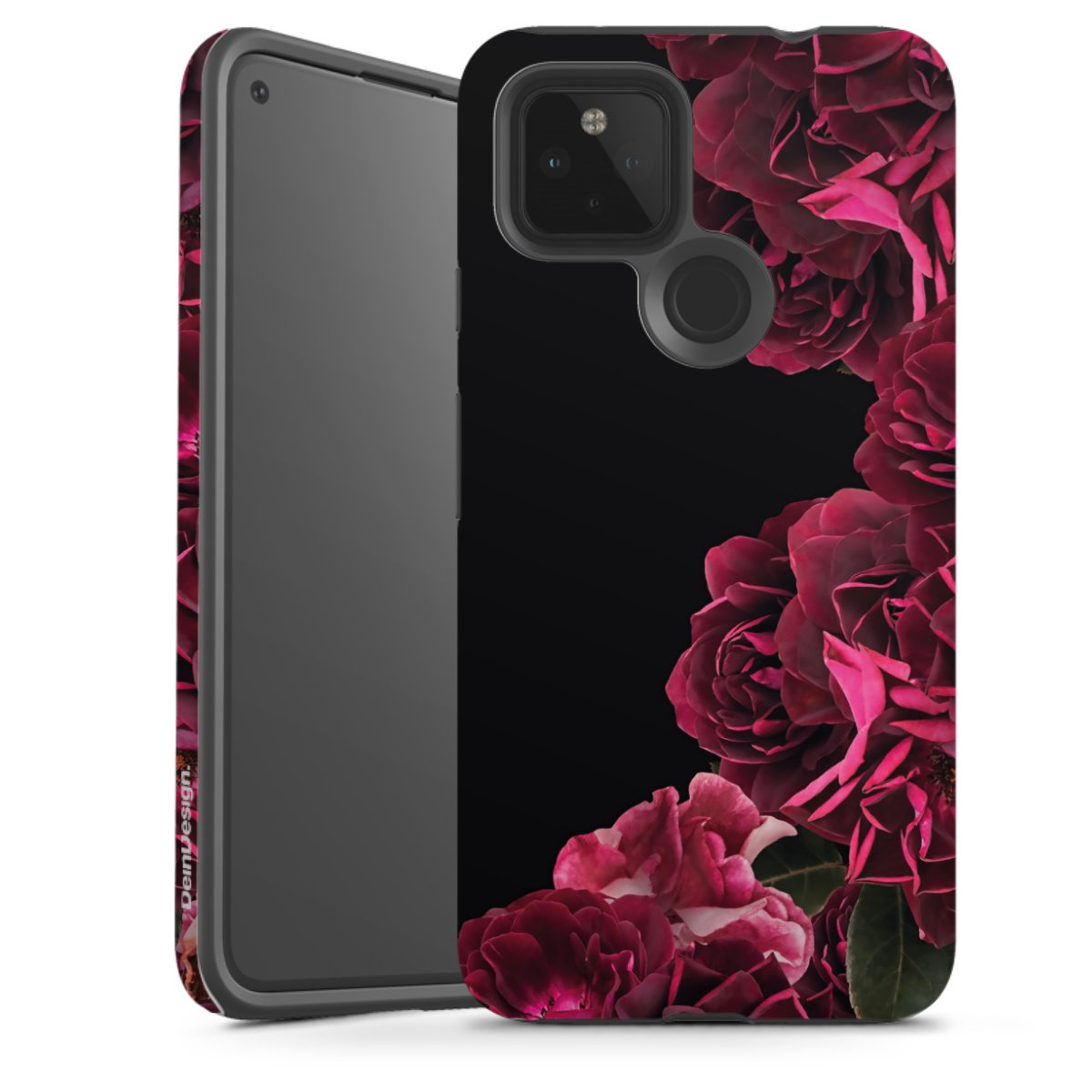 Rose vintage su nero