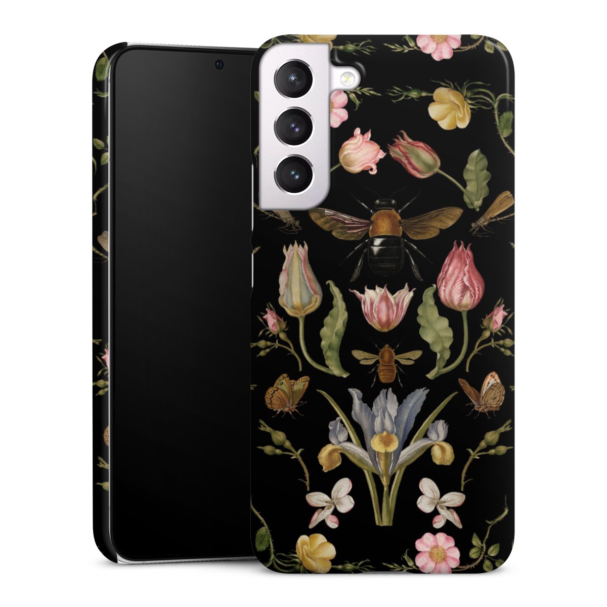 Veldbloemen en Bijen Zwart