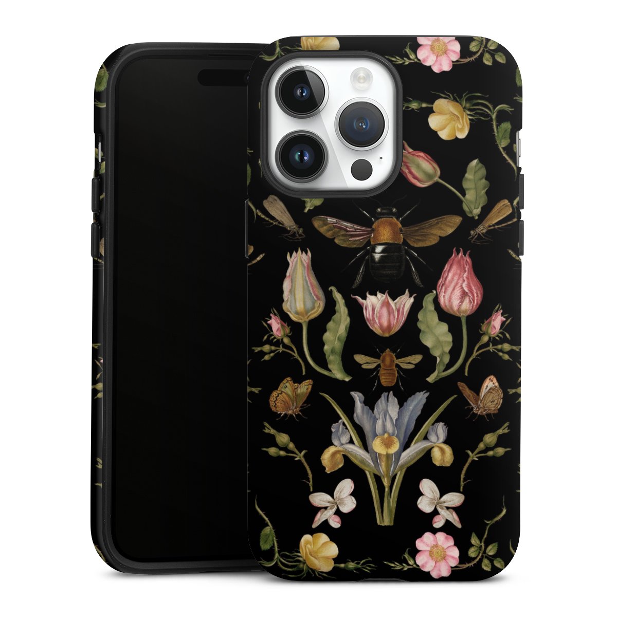 Fiori di campo e api nere