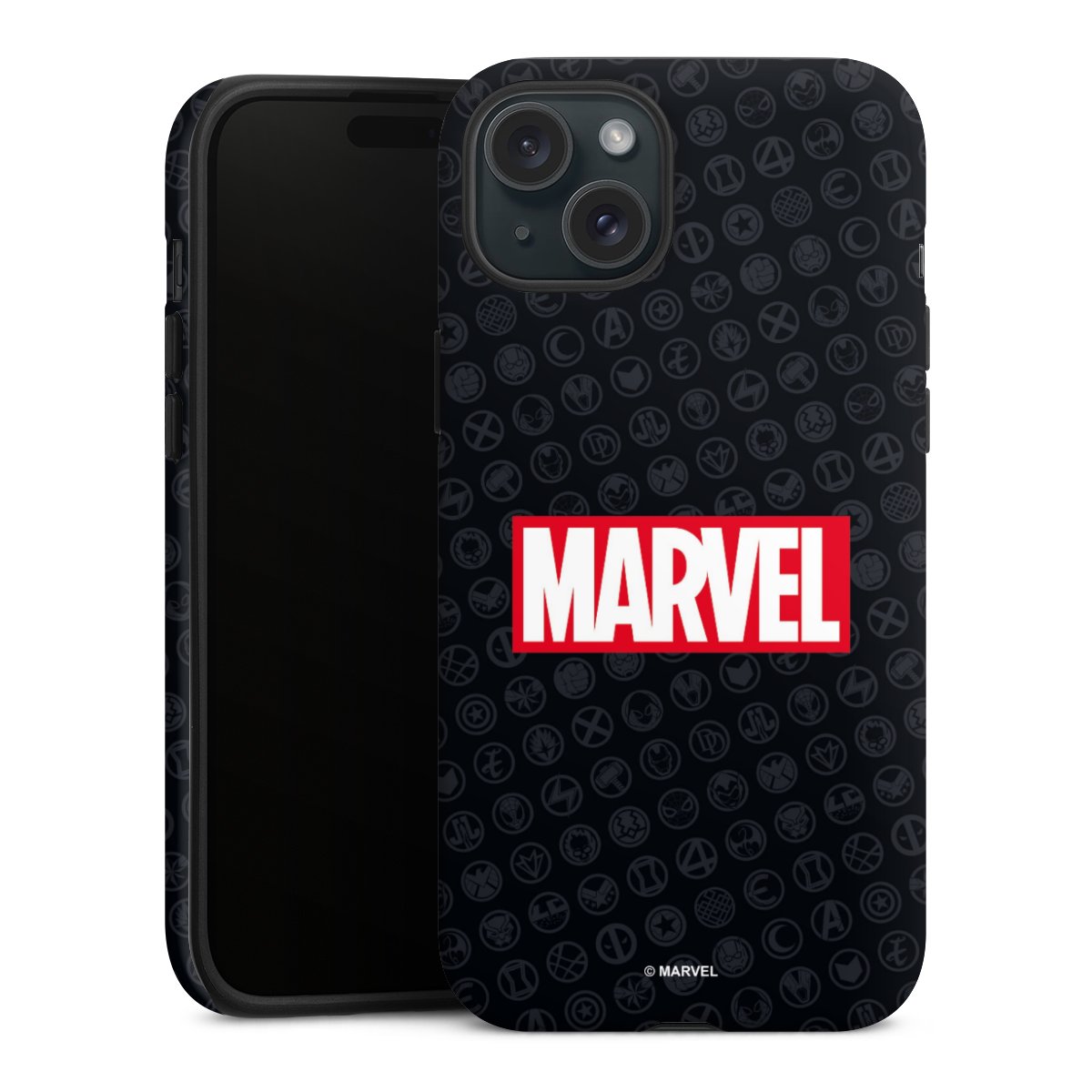 Marvel Logo Black Red 