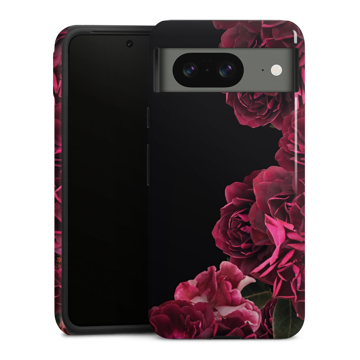 Rose vintage su nero