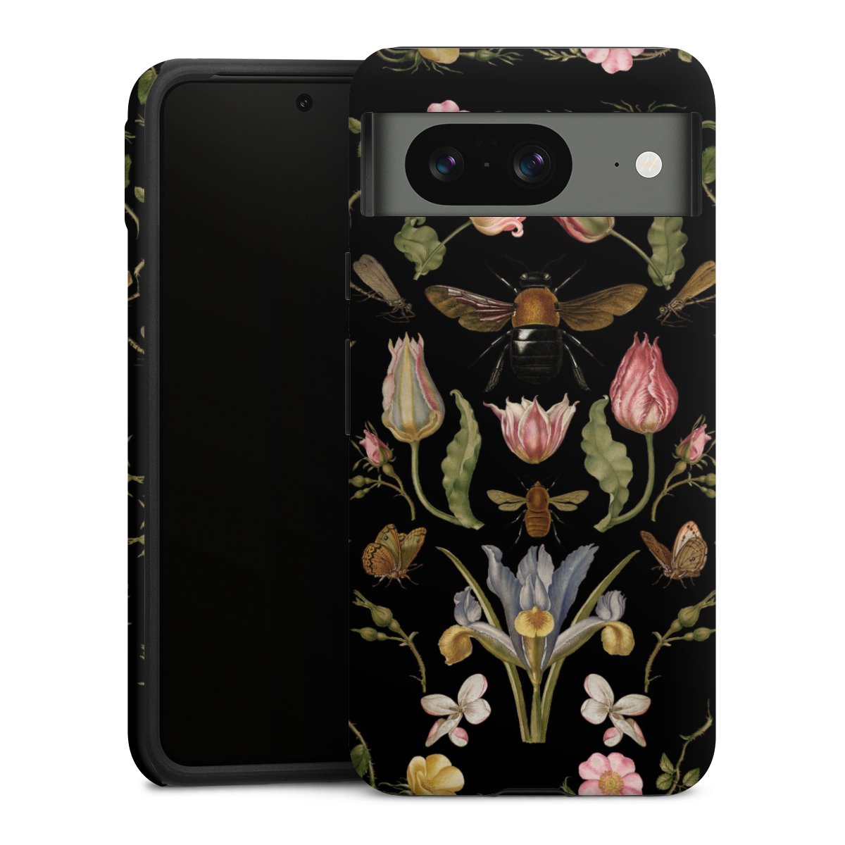 Fiori di campo e api nere