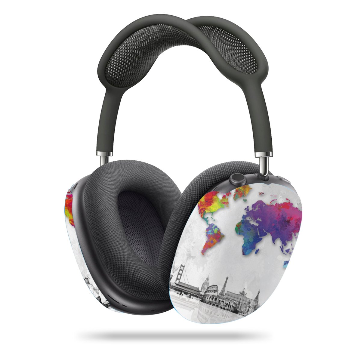 Mappa del mondo con skyline