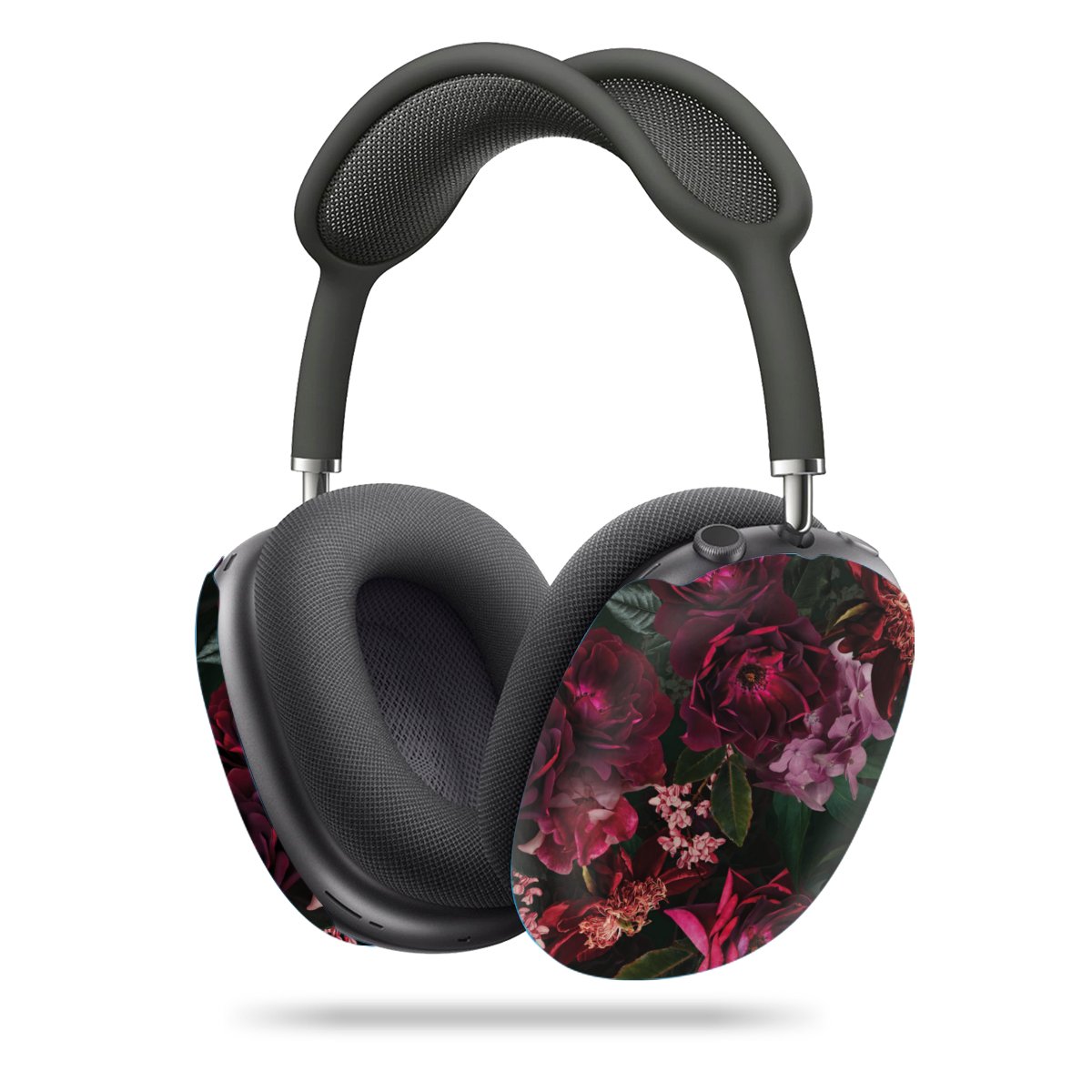 Fleurs rouge foncé et roses