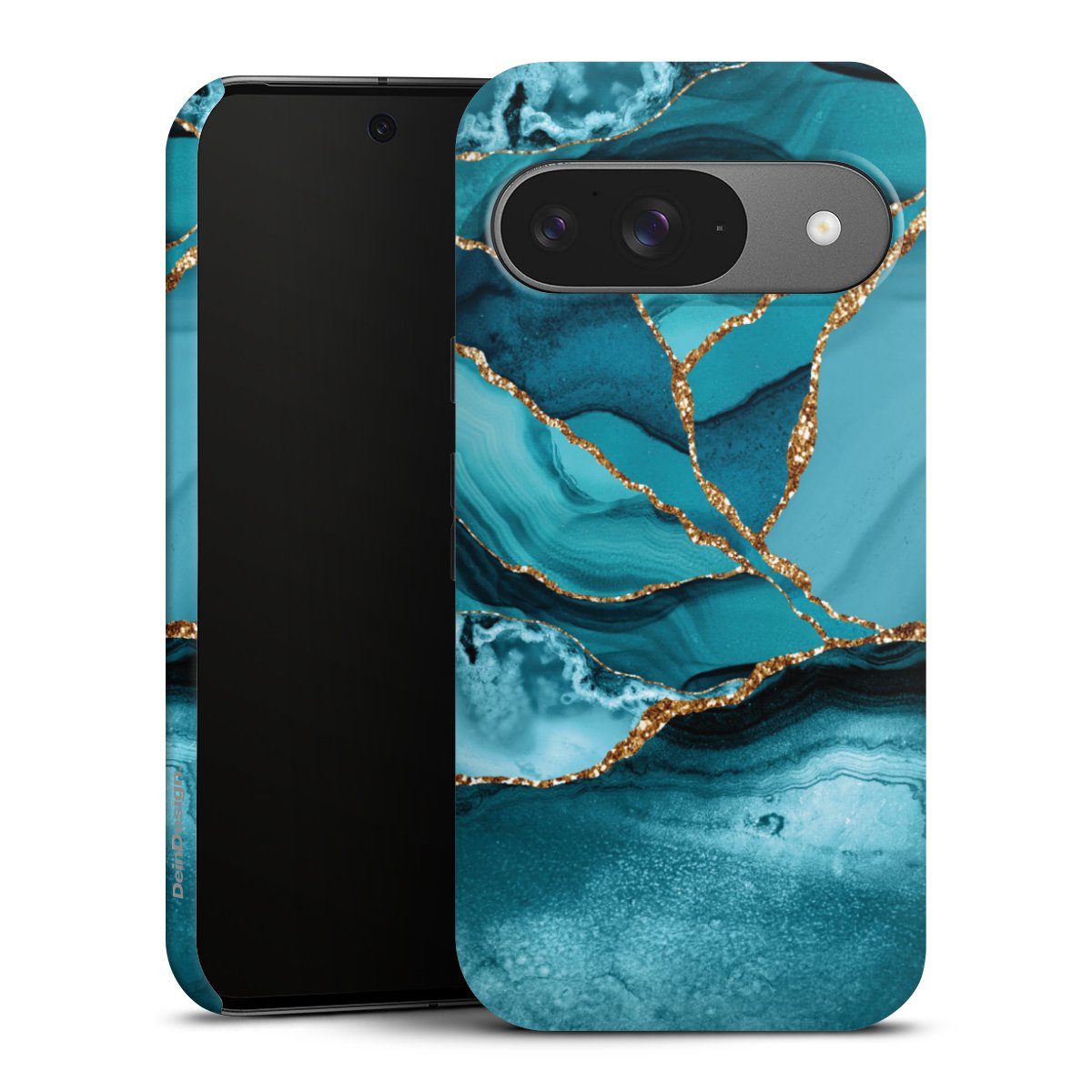 Eisblaue Marmor Landschaft