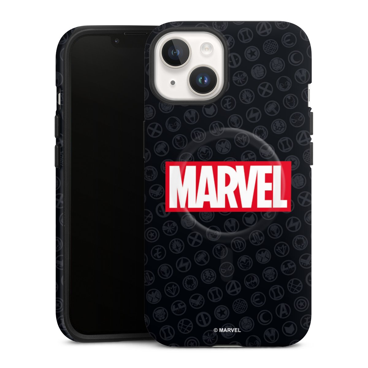 Marvel Logo Black Red 