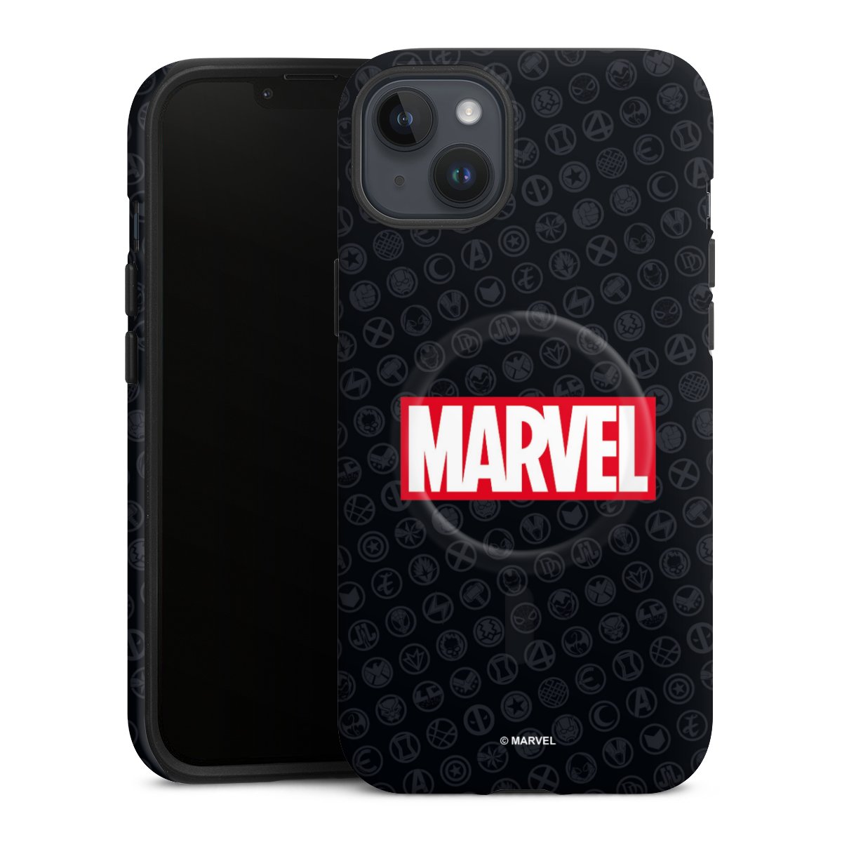 Marvel Logo Black Red 