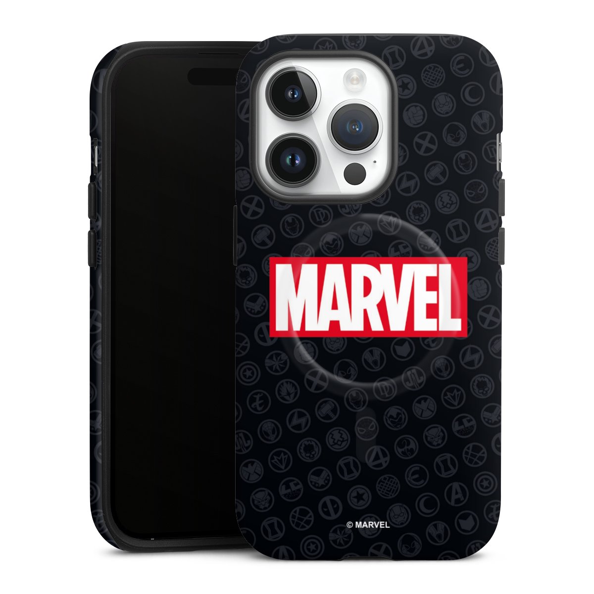 Marvel Logo Black Red 